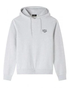 A.P.C. Unisex Rue Madame Hoodie Noir Heather Grey