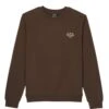 A.P.C. Unisex Rue Madame Script Logo Sweatshirt Ecru/Brown -Repertoire Fashion Store a p c unisex rue madame script logo sweatshirt ecru brown p46905 317779 image