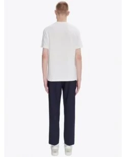 A.P.C. Unisex Rue Madame T-Shirt White/Navy -Repertoire Fashion Store a p c unisex rue madame t shirt white navy p46018 303744 image