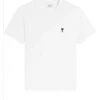 Ami Mens De Coeur Heart Logo T-Shirt White -Repertoire Fashion Store ami mens de coeur heart logo t shirt white p46843 318693 image