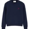 Ami Mens De Coeur Sweatshirt Night Blue