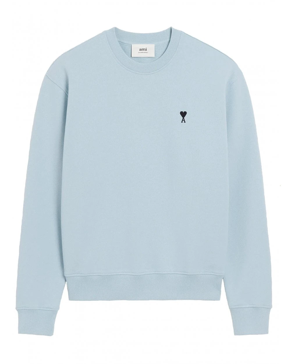 Ami Mens De Coeur Sweatshirt Sky Blue 1 Ami Mens De Coeur Sweatshirt Sky Blue
