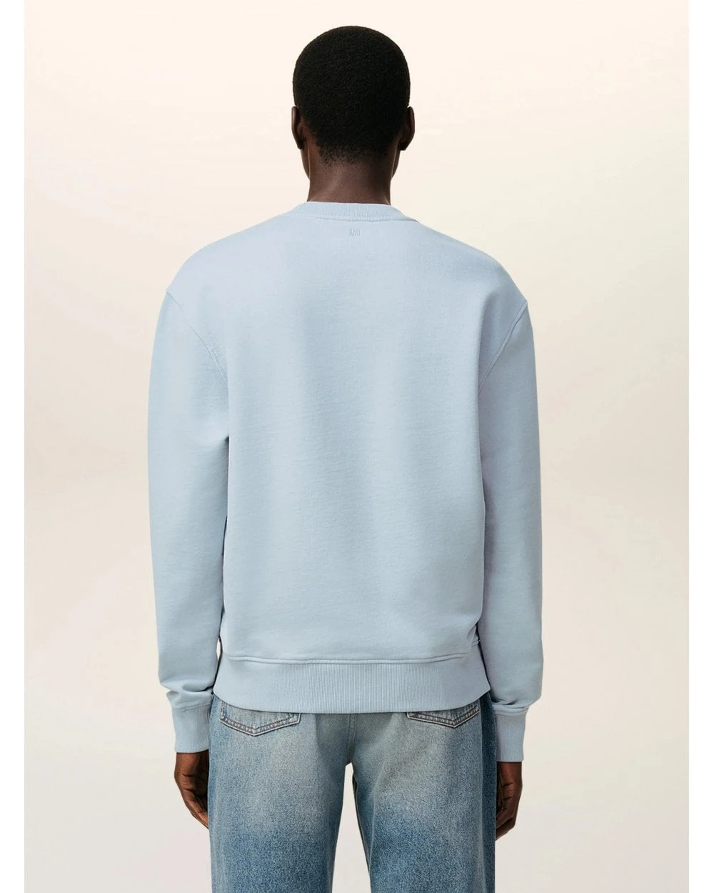 Ami Mens De Coeur Sweatshirt Sky Blue 5 Ami Mens De Coeur Sweatshirt Sky Blue - Image 5