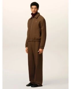 Ami Mens De Coeur Zip Wool Bomber Jacket Hazelnut Brown -Repertoire Fashion Store ami mens de coeur zip wool bomber jacket hazelnut brown p46866 320912 image