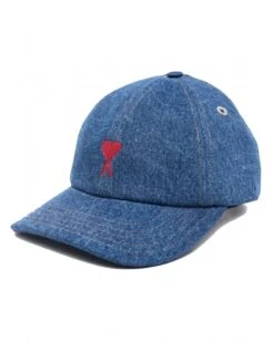 Ami Mens Denim Cap Used Blue