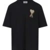Ami Mens Patch Heart T-Shirt Black -Repertoire Fashion Store ami mens patch heart t shirt black p46849 318805 image