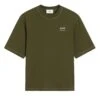 Ami Mens Script T-Shirt Loden Green -Repertoire Fashion Store ami mens script t shirt loden green p46049 310549 image