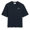 Ami Mens Script T-Shirt Navy Blue -Repertoire Fashion Store ami mens script t shirt navy blue p46048 310519 image