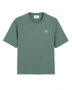 Ami Unisex Alexandre Mattiussi Script T-Shirt Antique Clay