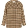 Ami Unisex Checked Lumberjack Shirt Camel/Black