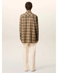 Ami Unisex Checked Lumberjack Shirt Camel/Black 10 Ami Unisex Checked Lumberjack Shirt Camel/Black -Repertoire Fashion Store ami unisex checked lumberjack shirt camel black p46864 320897 image