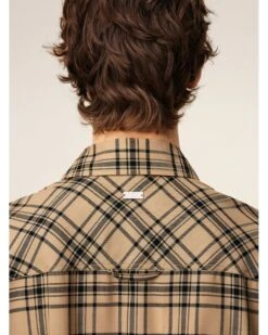 Ami Unisex Checked Lumberjack Shirt Camel/Black 11 Ami Unisex Checked Lumberjack Shirt Camel/Black -Repertoire Fashion Store ami unisex checked lumberjack shirt camel black p46864 320900 image