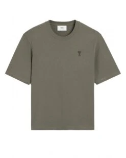 Ami Unisex De Coeur Tonal Heart T-Shirt Smoke Grey