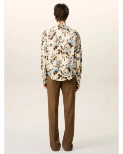 Ami Unisex Flower Print Shirt Sky Blue/Ivory 11 Ami Unisex Flower Print Shirt Sky Blue/Ivory -Repertoire Fashion Store ami unisex flower print shirt sky blue ivory p46863 318977 image