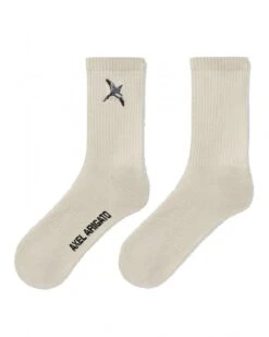 Axel Arigato Mens Bee Bird Socks Pale Beige