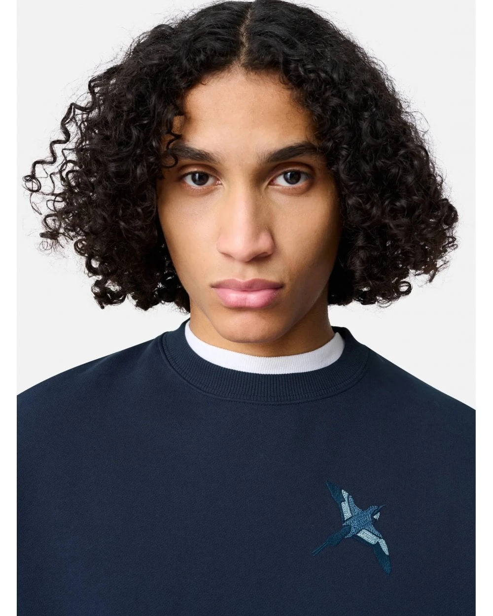 Axel Arigato Mens Bird Bee Sweater Jumper Navy 4 Axel Arigato Mens Bird Bee Sweater Jumper Navy - Image 4