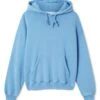 Axel Arigato Mens Distorted Text Hoodie Dark Cornflower Blue