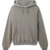 Axel Arigato Mens Distorted Text Hoodie Slate Grey