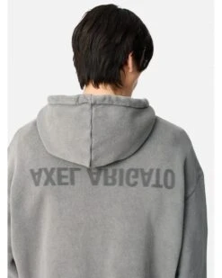 Axel Arigato Mens Distorted Text Hoodie Slate Grey 9 Axel Arigato Mens Distorted Text Hoodie Slate Grey -Repertoire Fashion Store axel arigato mens distorted text hoodie slate grey p46700 316902 image