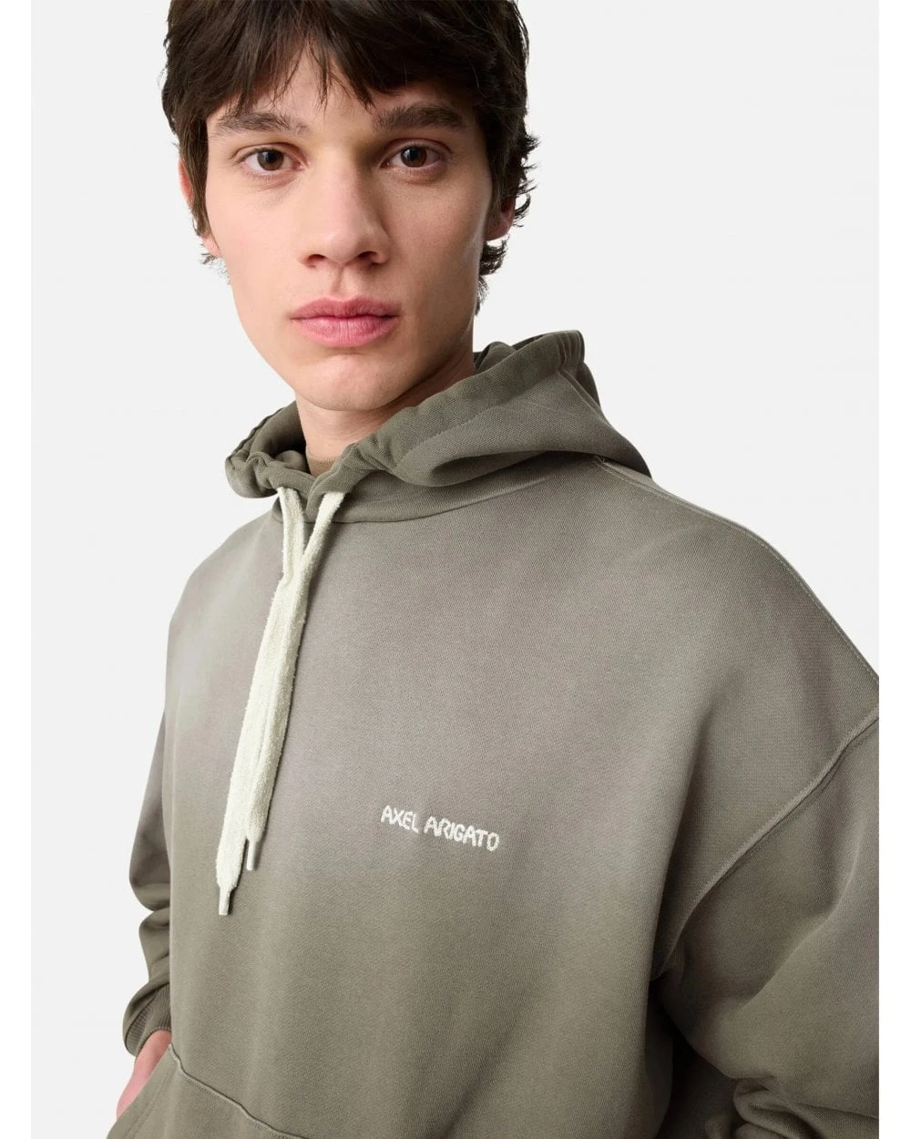 Axel Arigato Mens Ethnos Text Hoodie Cedar Brown 4 Axel Arigato Mens Ethnos Text Hoodie Cedar Brown - Image 4