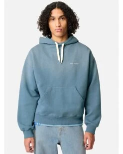 Axel Arigato Mens Ethnos Text Hoodie Dusty Blue -Repertoire Fashion Store axel arigato mens ethnos text hoodie dusty blue p46698 316850 image