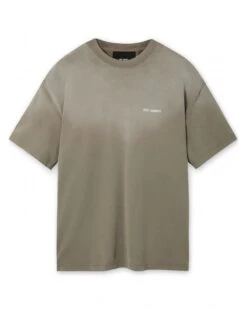 Axel Arigato Mens Gradient Spray T-Shirt Cedar Brown