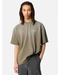 Axel Arigato Mens Gradient Spray T-Shirt Cedar Brown -Repertoire Fashion Store axel arigato mens gradient spray t shirt cedar brown p46691 316690 image