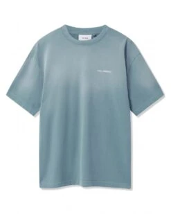 Axel Arigato Mens Gradient Spray T-Shirt Dusty Blue