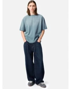 Axel Arigato Mens Gradient Spray T-Shirt Dusty Blue -Repertoire Fashion Store axel arigato mens gradient spray t shirt dusty blue p46690 316655 image