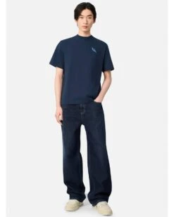 Axel Arigato Mens Micro Bee Bird T-Shirt Navy -Repertoire Fashion Store axel arigato mens micro bee bird t shirt navy p46689 316635 image