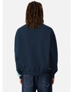 Axel Arigato Mens Pixel A Sweatshirt Light Blue/Navy -Repertoire Fashion Store axel arigato mens pixel a sweatshirt light blue navy p46696 316820 image