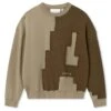 Axel Arigato Mens Pixel A Sweatshirt Stone Brown -Repertoire Fashion Store axel arigato mens pixel a sweatshirt stone brown p46697 316824 image