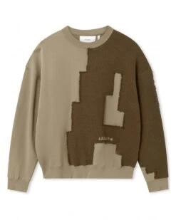 Axel Arigato Mens Pixel A Sweatshirt Stone Brown