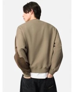 Axel Arigato Mens Pixel A Sweatshirt Stone Brown -Repertoire Fashion Store axel arigato mens pixel a sweatshirt stone brown p46697 316839 image