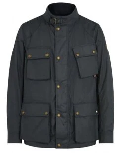 Belstaff Mens Fieldmaster Wax Jacket Dark Ink Navy
