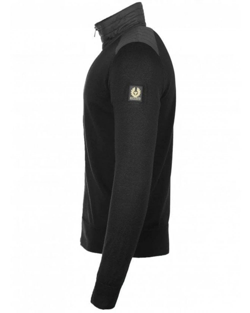 Belstaff Mens Kelby Full Zip Cardigan Jumper Black 2 Belstaff Mens Kelby Full Zip Cardigan Jumper Black - Image 2