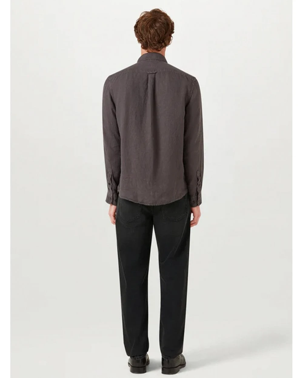 Belstaff Mens Linen Scale Shirt Washed Black 4 Belstaff Mens Linen Scale Shirt Washed Black - Image 4