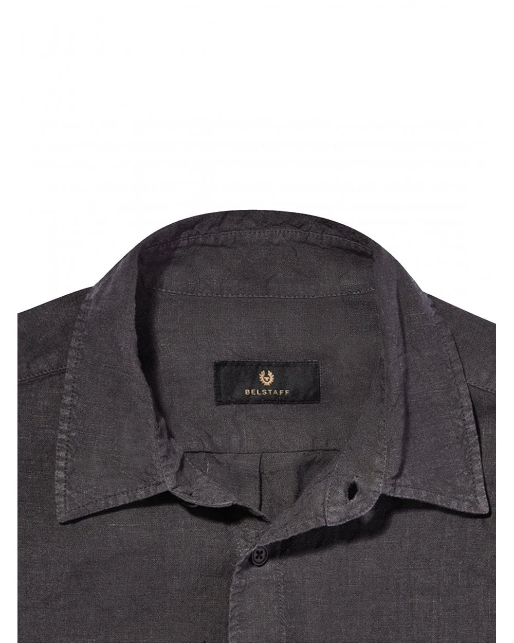 Belstaff Mens Linen Scale Shirt Washed Black 6 Belstaff Mens Linen Scale Shirt Washed Black - Image 6