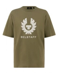 Belstaff Mens Liquify Logo T-Shirt Surplus Green