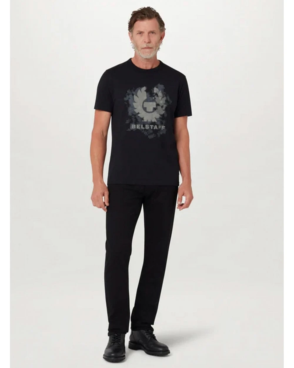 Belstaff Mens Metro Phoenix T-Shirt Black 2 Belstaff Mens Metro Phoenix T-Shirt Black - Image 2