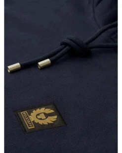 Belstaff Mens Patch Logo Hoodie Dark Ink Navy -Repertoire Fashion Store belstaff mens patch logo hoodie dark ink navy p46810 318105 image