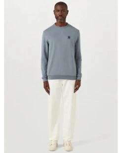 Belstaff Mens Patch Logo Sweatshirt Blue Flint 8 Belstaff Mens Patch Logo Sweatshirt Blue Flint -Repertoire Fashion Store belstaff mens patch logo sweatshirt blue flint p46317 304133 image