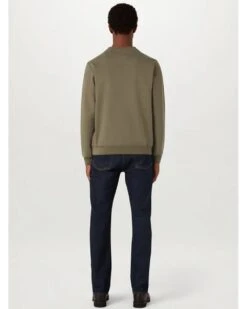 Belstaff Mens Patch Logo Sweatshirt Surplus Green -Repertoire Fashion Store belstaff mens patch logo sweatshirt surplus green p46318 304161 image