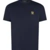 Belstaff Mens Patch Logo T-Shirt Dark Ink Navy