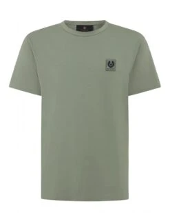 Belstaff Mens Patch Logo T-Shirt Sage Green