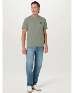 Belstaff Mens Patch Logo T-Shirt Sage Green -Repertoire Fashion Store belstaff mens patch logo t shirt sage green p46805 317977 image
