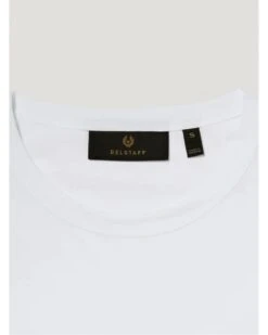 Belstaff Mens Patch Logo T-Shirt White -Repertoire Fashion Store belstaff mens patch logo t shirt white p46801 317885 image