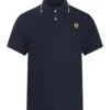 Belstaff Mens Patch Logo Tipped Polo Shirt Dark Ink Navy -Repertoire Fashion Store belstaff mens patch logo tipped polo shirt dark ink navy p46807 318017 image