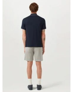 Belstaff Mens Patch Logo Tipped Polo Shirt Dark Ink Navy -Repertoire Fashion Store belstaff mens patch logo tipped polo shirt dark ink navy p46807 318029 image