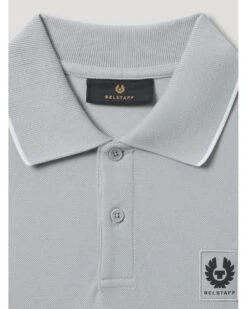 Belstaff Mens Patch Logo Tipped Polo Shirt Quarry Blue -Repertoire Fashion Store belstaff mens patch logo tipped polo shirt quarry blue p46809 318061 image
